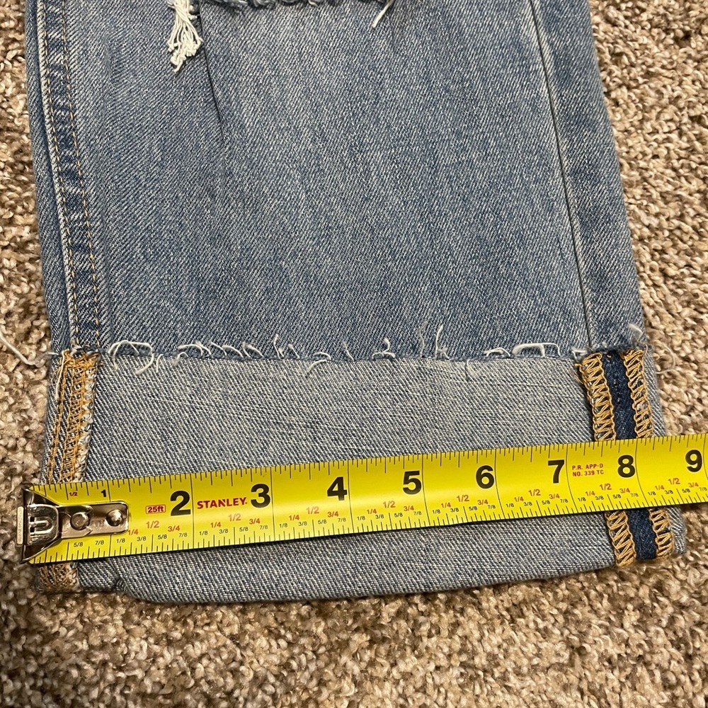 Insane Gene | Asymmetrical Button High-Waisted Distressed Jeans | 5/26 NWT - Picture 6 of 9